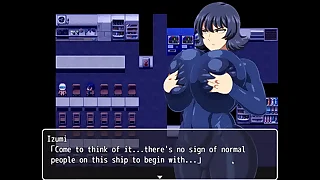 Shipwrecked Spaceship Todoroki &lbrack;Monthly Patreon choice Hentai game&rsqb; Ep&period;2 he is wanking after seeing her hot chubby body